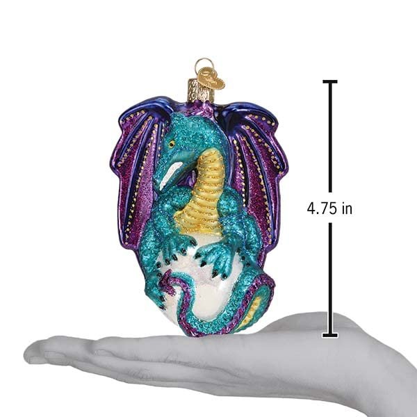Old World Christmas Fantasy Glass Blown Ornament for Christmas Tree