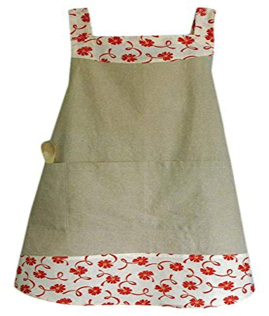 Cabbage Rose Market Street Apron Pattern, Multicolour
