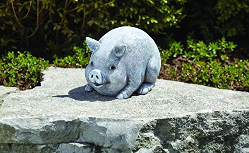 Roman - Pig Bluetooth Speaker Pudgy Pal, 6" H, Garden Collection, Resin and Stone, Decorative, Gift, Home Outdoor and Indoor Decor, Durable, Long Lasting