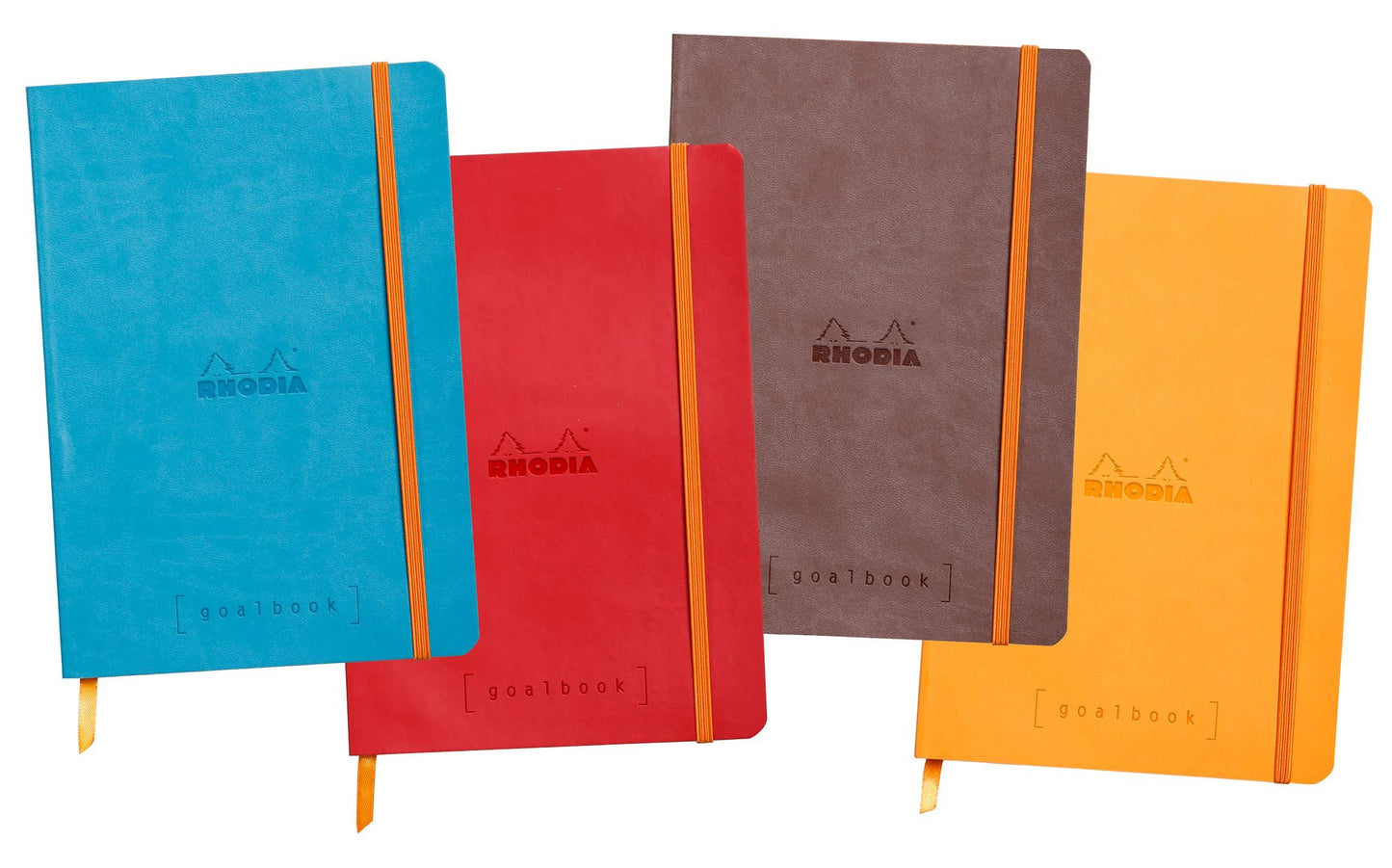 Rhodia Goalbook Dot Grid Journal Notebook - Soft Cover - Paginated - Table of Contents & Undated Calendars - 6" x 8.25" (A5), 16 Colors - Bullet Journaling