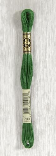 Bulk Buy: DMC Six Strand Embroidery Cotton 8.7 Yards Bright Christmas Green 117-700 (12-Pack)