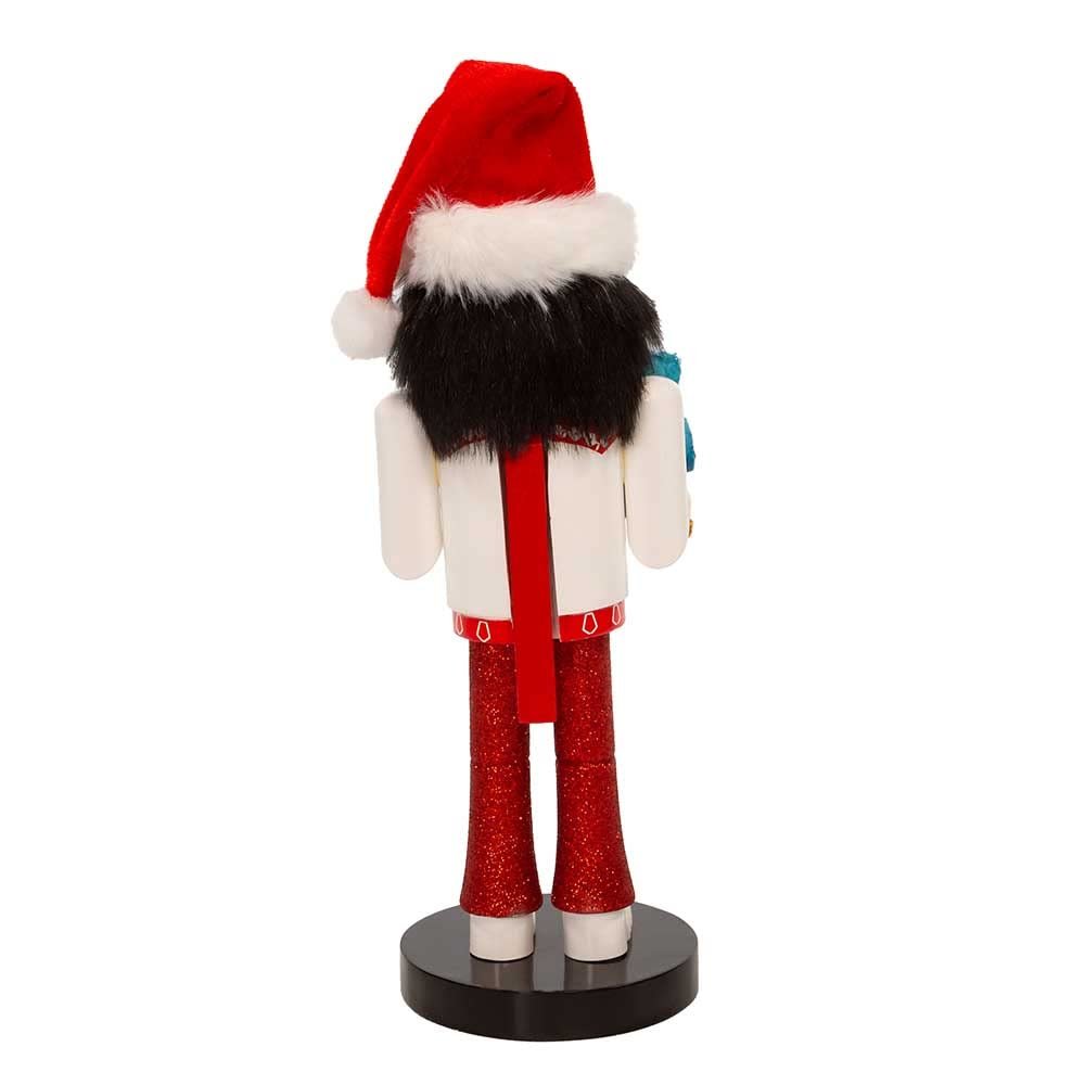 Elvis Presley Kurt Adler 10-Inch with Teddy Bear Nutcracker, Red