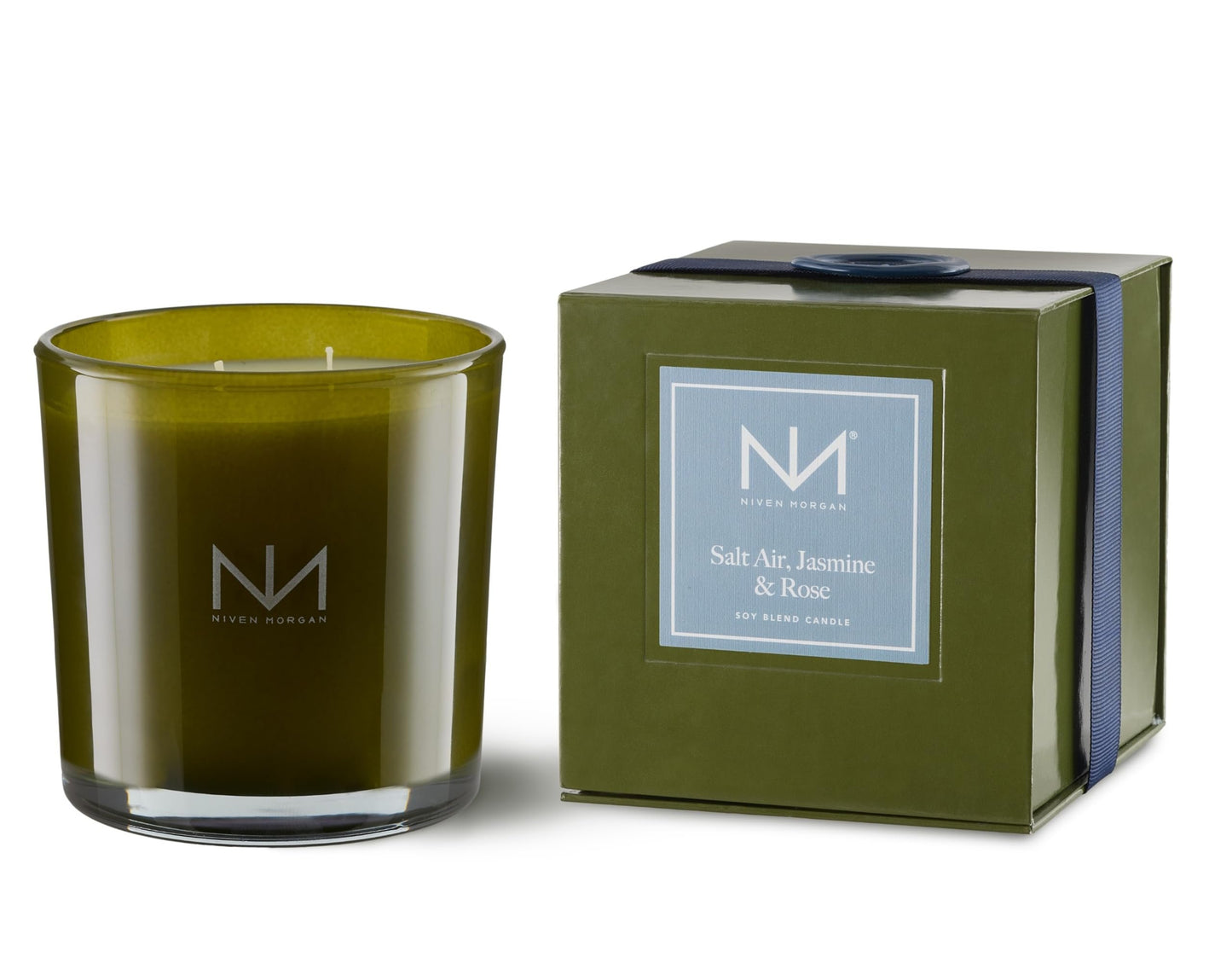 Niven Morgan, Verdant Candle, Salt Air, Jasmine and Rose, 14 Ounces