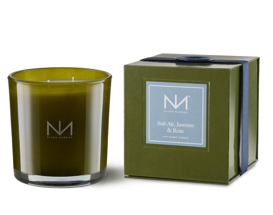Niven Morgan, Verdant Candle, Salt Air, Jasmine and Rose, 14 Ounces