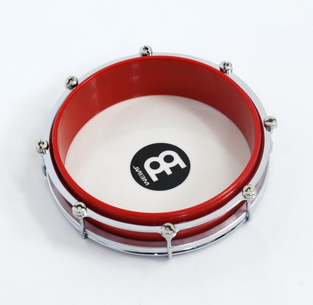 Meinl Percussion Tamborim with Floatune Tuning System-Not Made in China-Black ABS Plastic Body & Synthetic Head