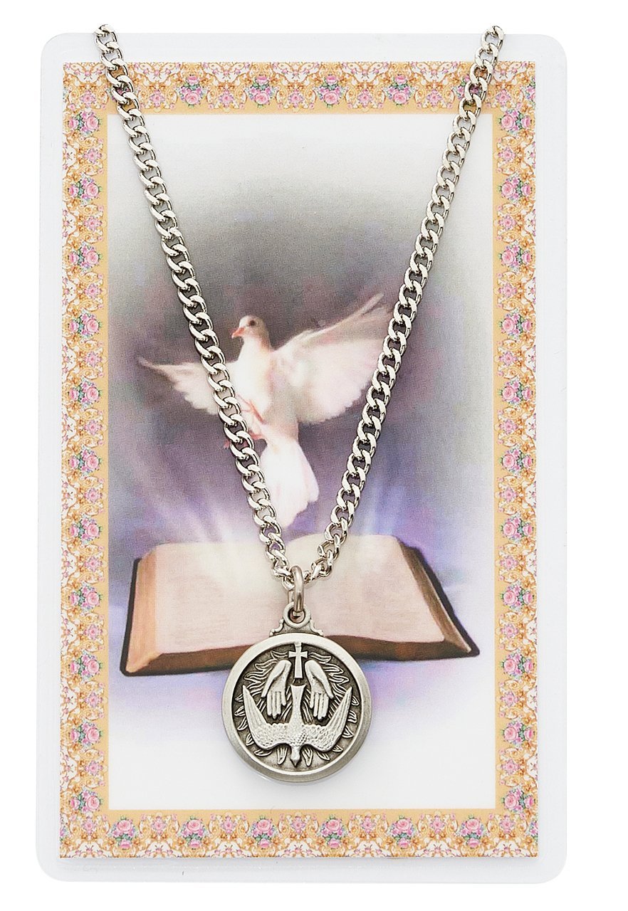 Holy Spirit Necklace and Prayer Card Set (McVan PSD600HS)