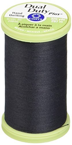 Coats & Clark Dual Duty Plus Hand Quilting Thread 325 Yards Black S960-0900 (3-Pack)3
