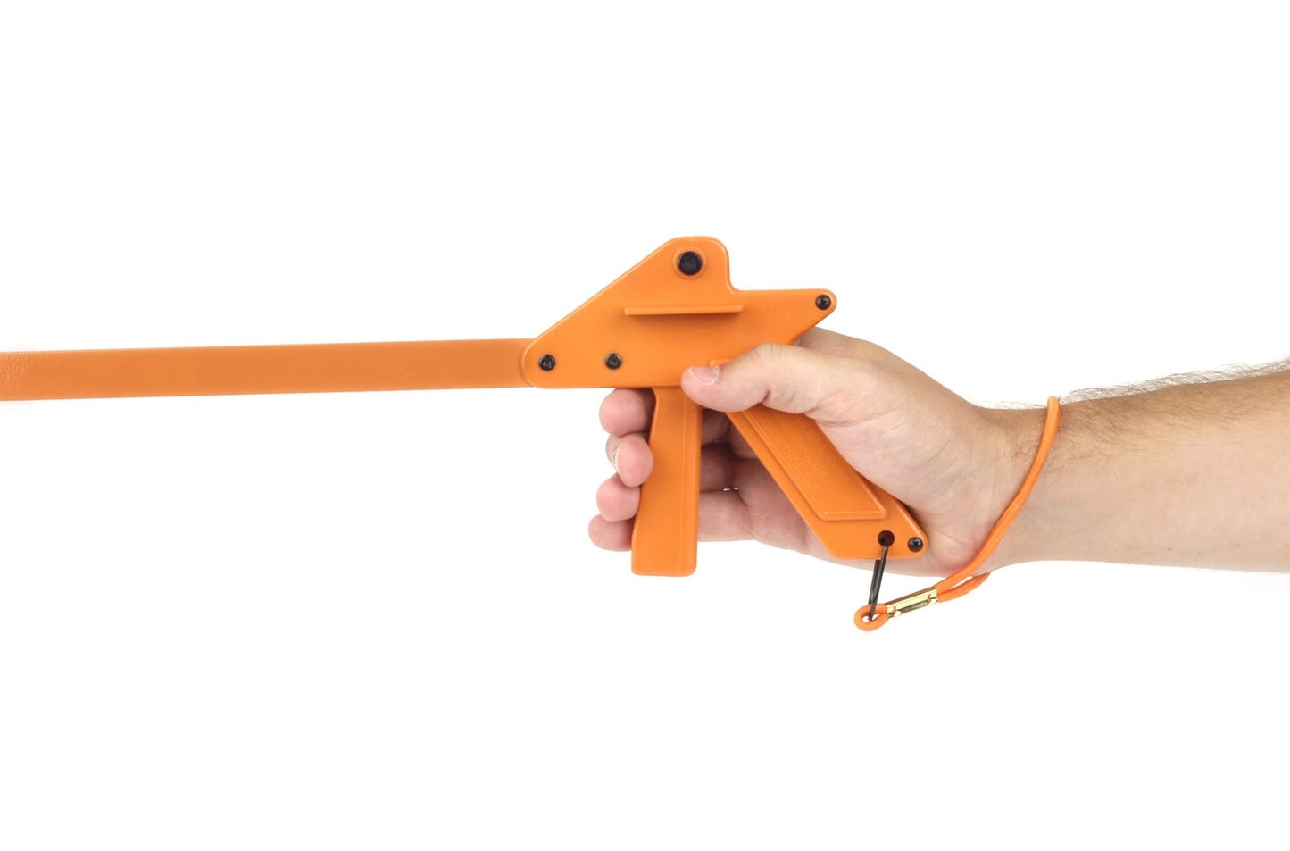 ArcMate Orange-U-Tongs PRO Grade Litter Pick up Tool, Elastic Lanyard, Suction Cup Reacher Grabber for Indoor or Outdoor Use, 33" Reach, 5lb. Pick Up Capacity, Orange, 36", 6 Pack (7702-6)