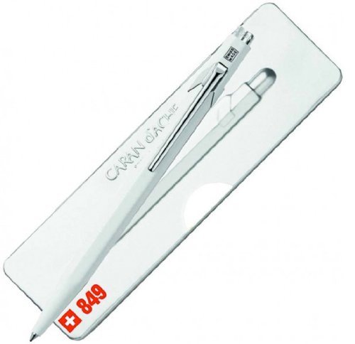 Caran D'ache 849 Popline White Ballpoint Pen - CA-849502