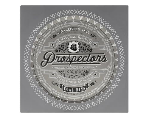 PROSPECTORS Coal Mine Matte Clay Hair Pomade 14 oz Tin Can