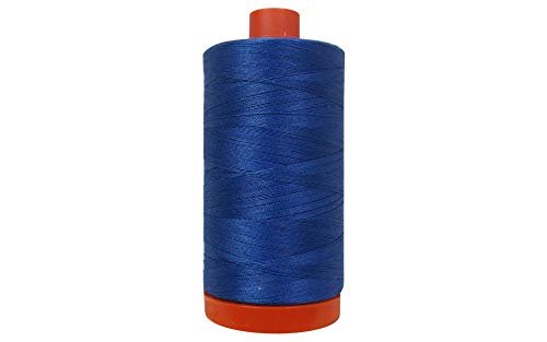 Aurifil Mako Cotton Thread Solid 50wt 1422yds Delft Blue