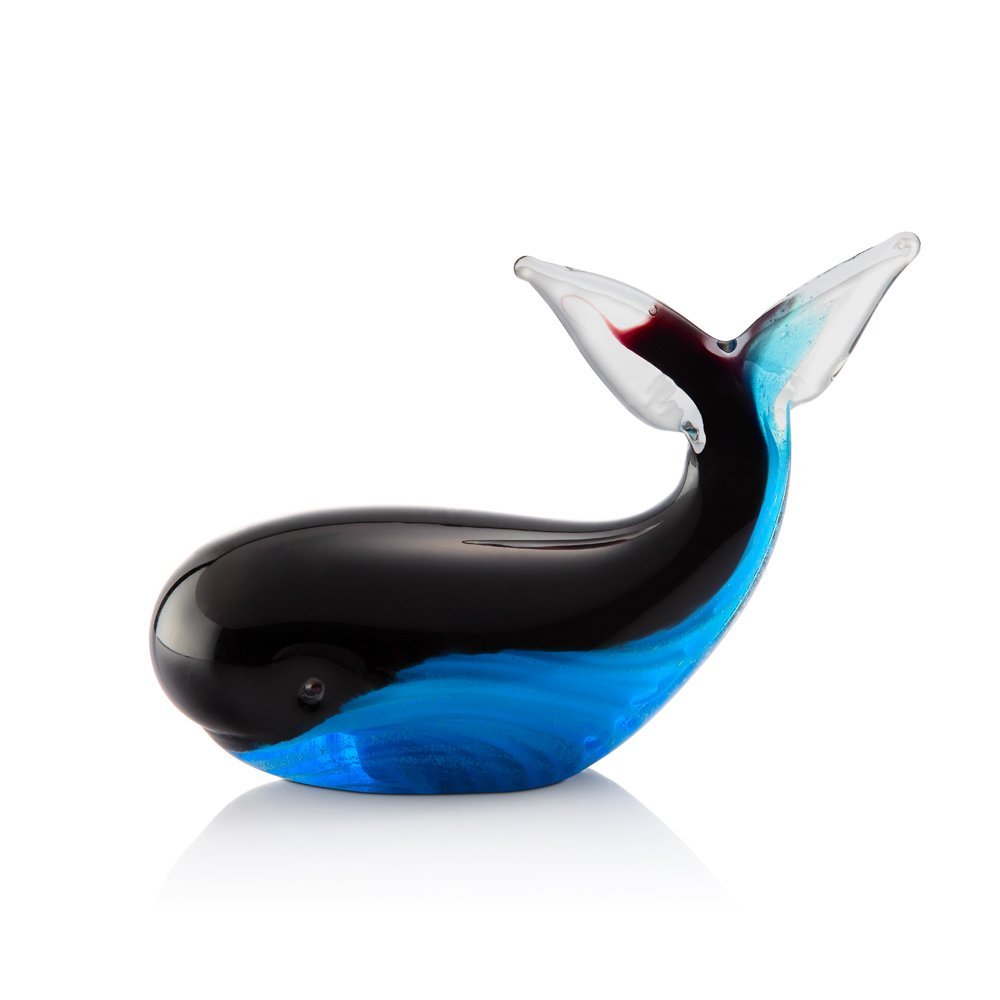 Art Glass Blue Whale