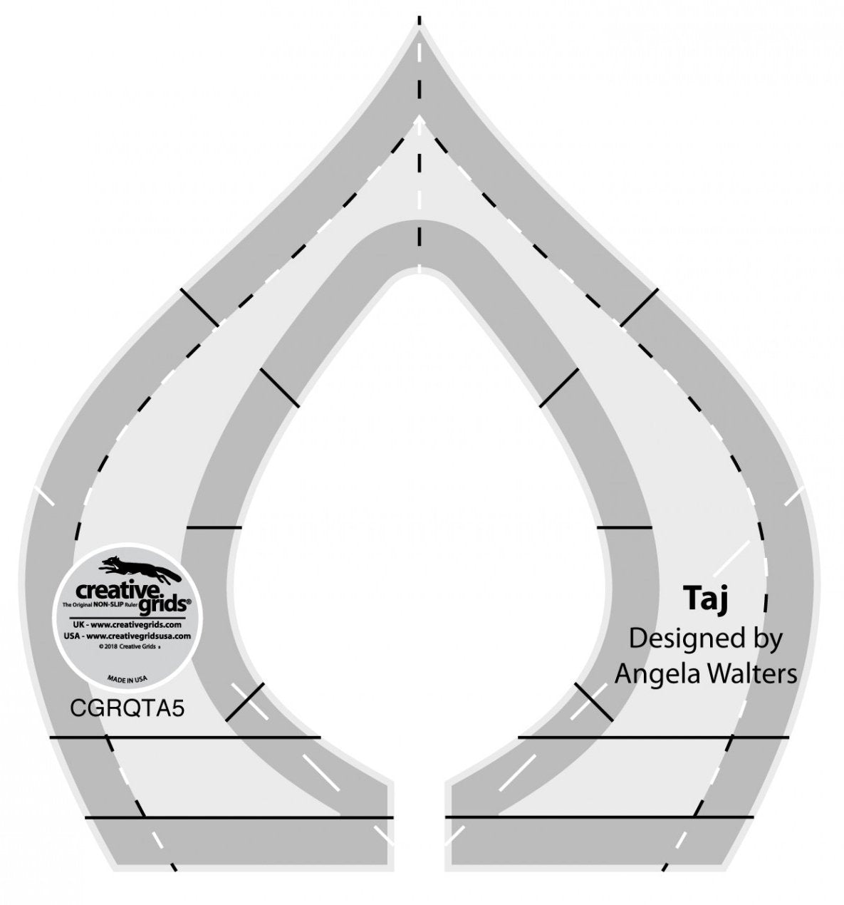 Creative Grids Machine Quilting Tools Rulers - Taj, Elvira, Chevy, Squiggy, Shorty, Slim, Archie