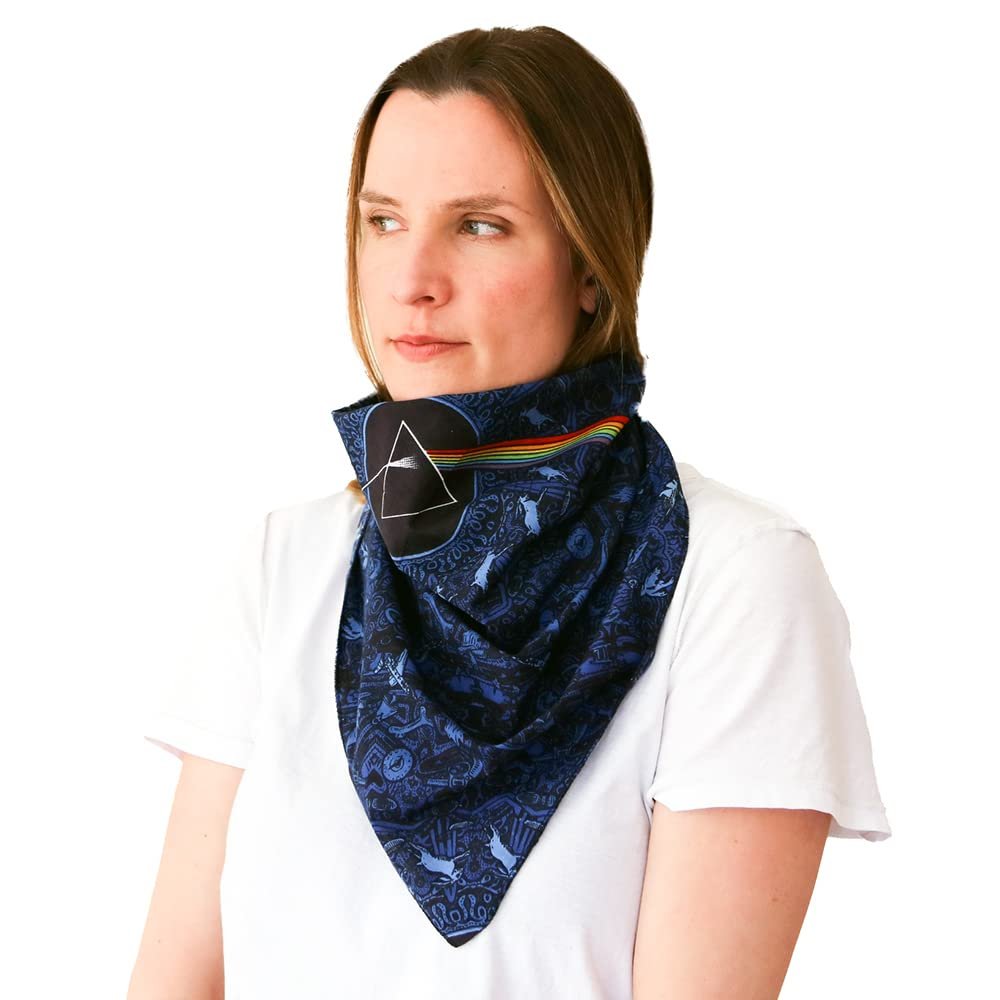 Sunshine Joy® Pink Floyd The Dark Side Of The Moon Blue Lyrics Bandana