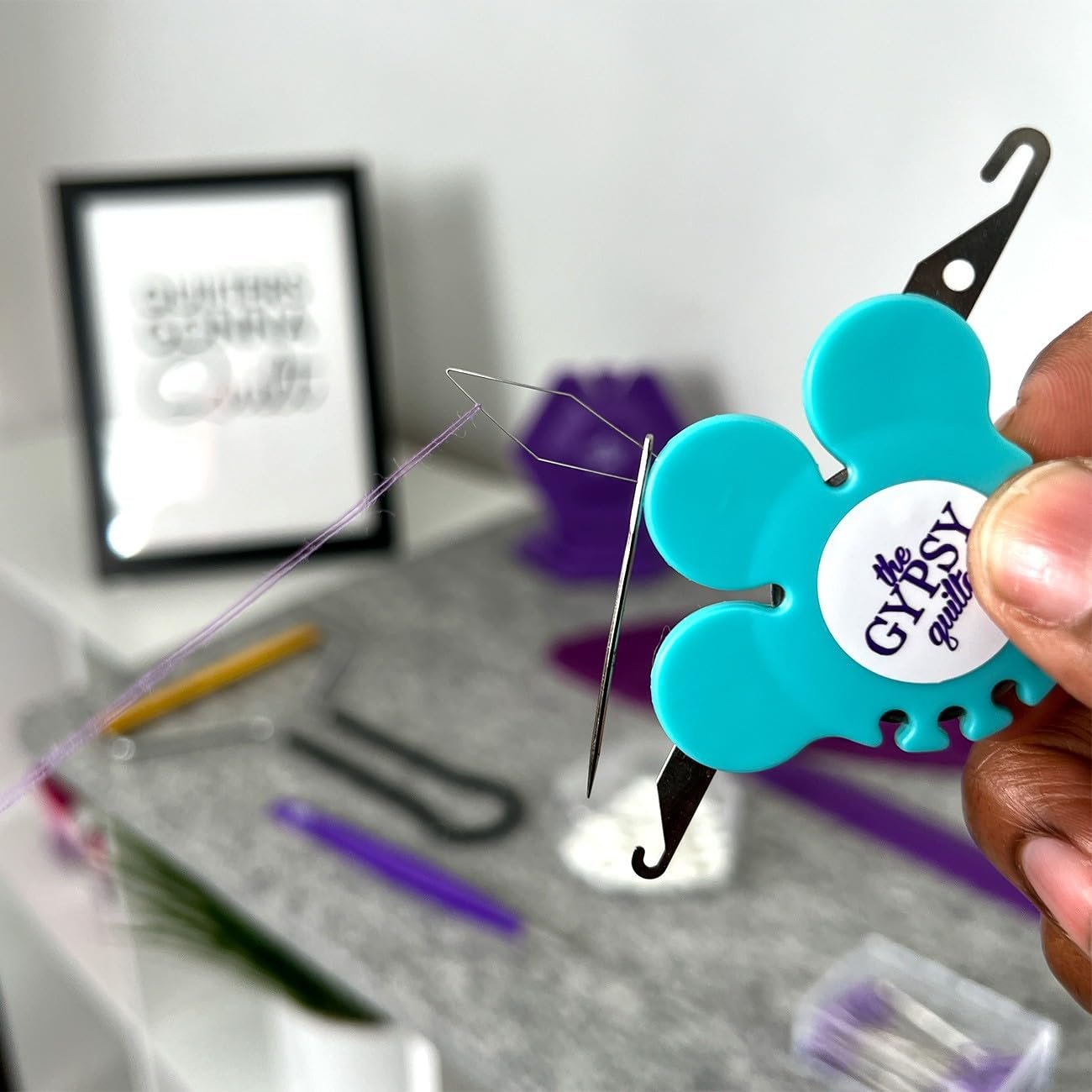 The Gypsy Quilter 3 in 1 Needle Threader with Cutter