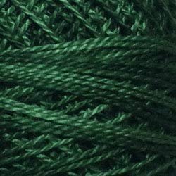 Valdani Perle Cotton Size 8 Embroidery Thread, 72 Yard Ball - o39 Forest Greens (variegate)