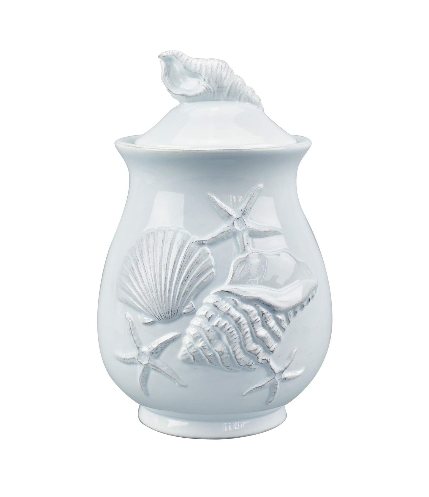 Blue Sky Clayworks 20763 Laguna Coastal Canister, 9-inch Height, Blue