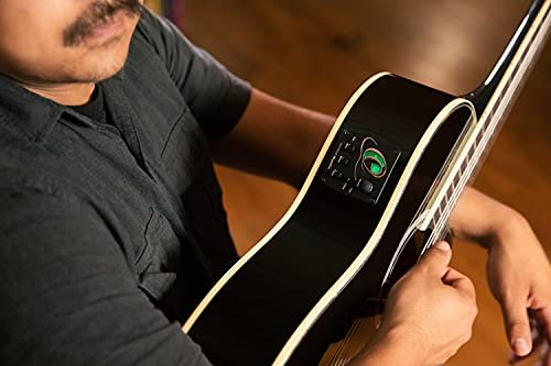 Ortega Guitars 6 String Family Series Pro Solid Top Thinline Acoustic-Electric Nylon Classical Guitar w/Bag, Right (RCE145BK)