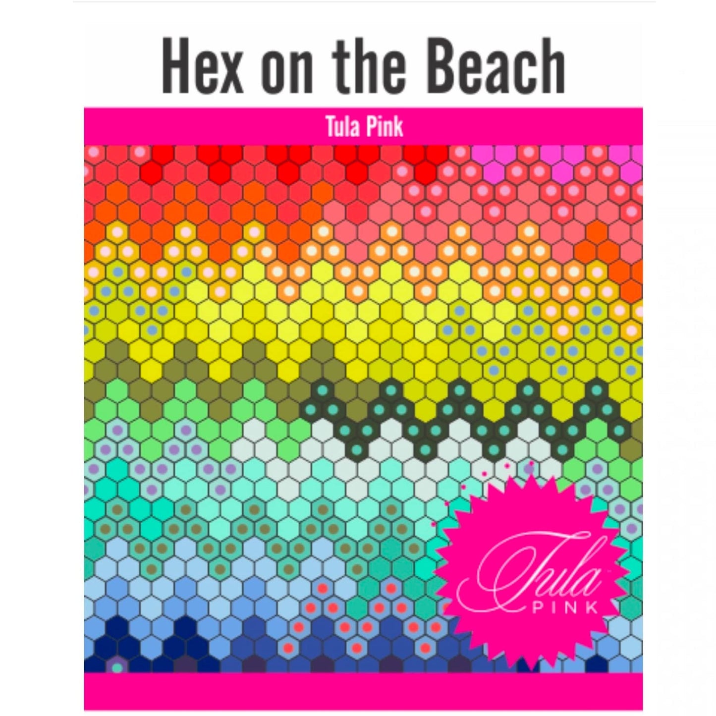 Paper Pieces Hex On The Beach Pattern Piece Pack and Acrylic Template Varies