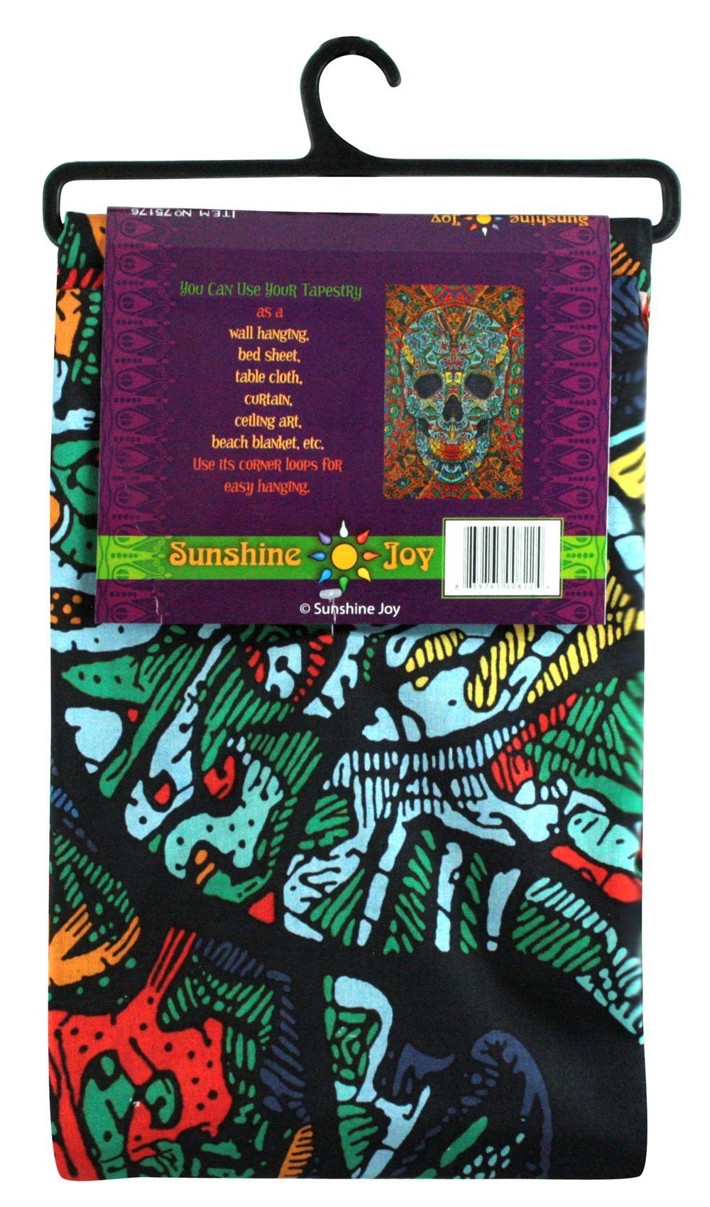 Sunshine Joy® 3D Skull Tapestry - Beach Sheet - Hanging Wall Art