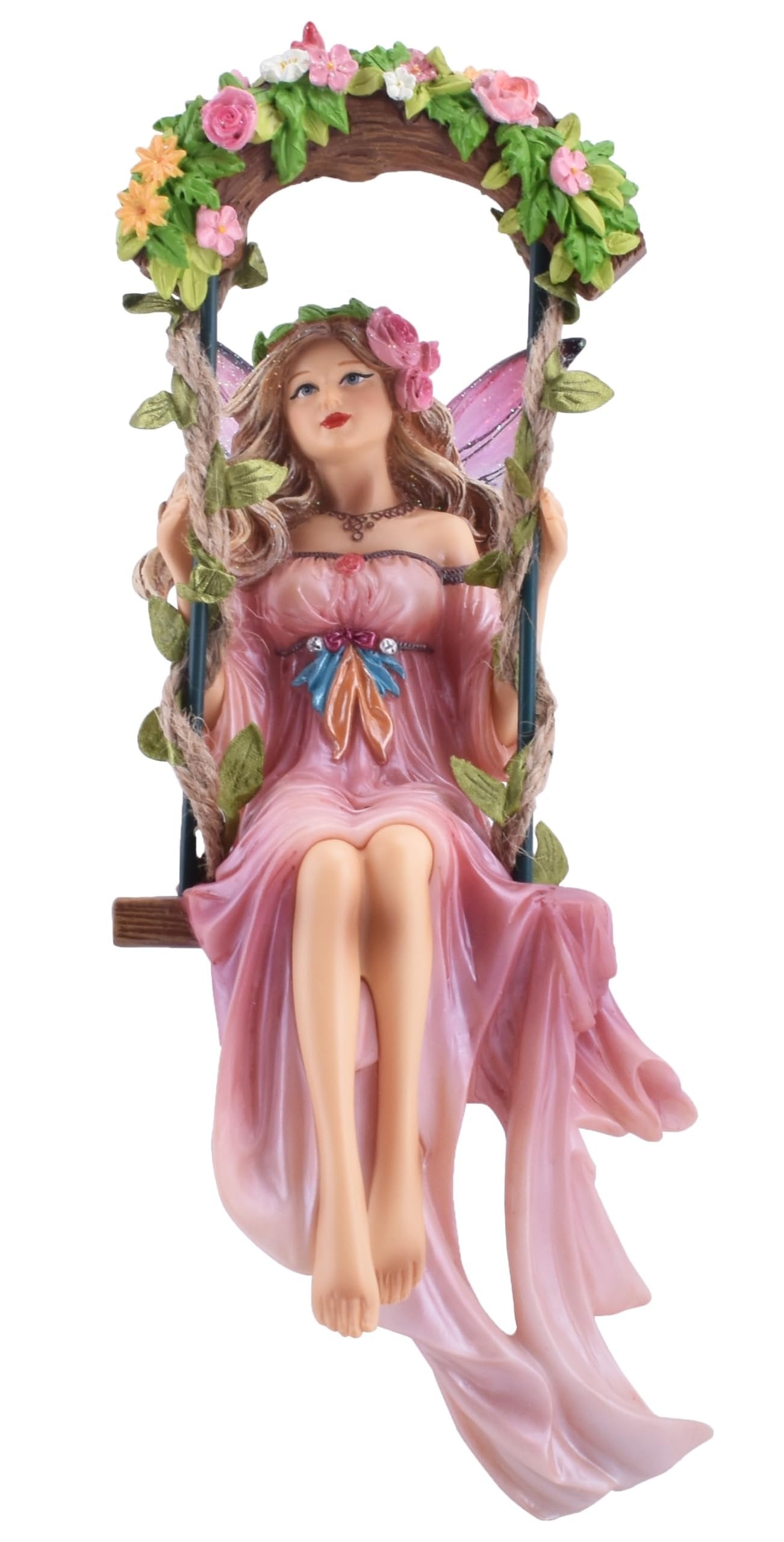 December Diamonds 55-55481 I'm A Fairy Hanging Ornament, Pansy, 9 Inches