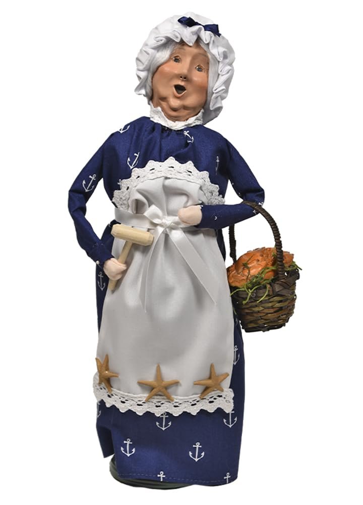 Byers' Choice Nautical Mrs Claus w/Crabs 3254WC from The Santa Collection