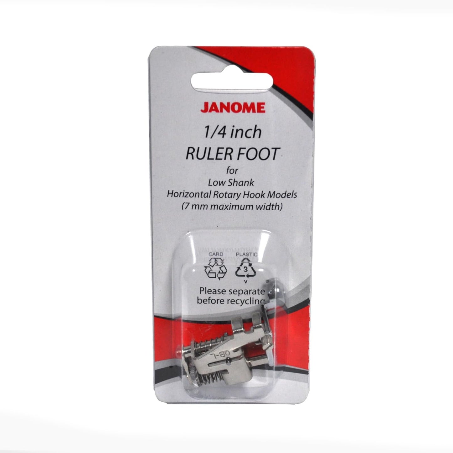 Janome 1/4" Ruler Foot for Low Shank Models