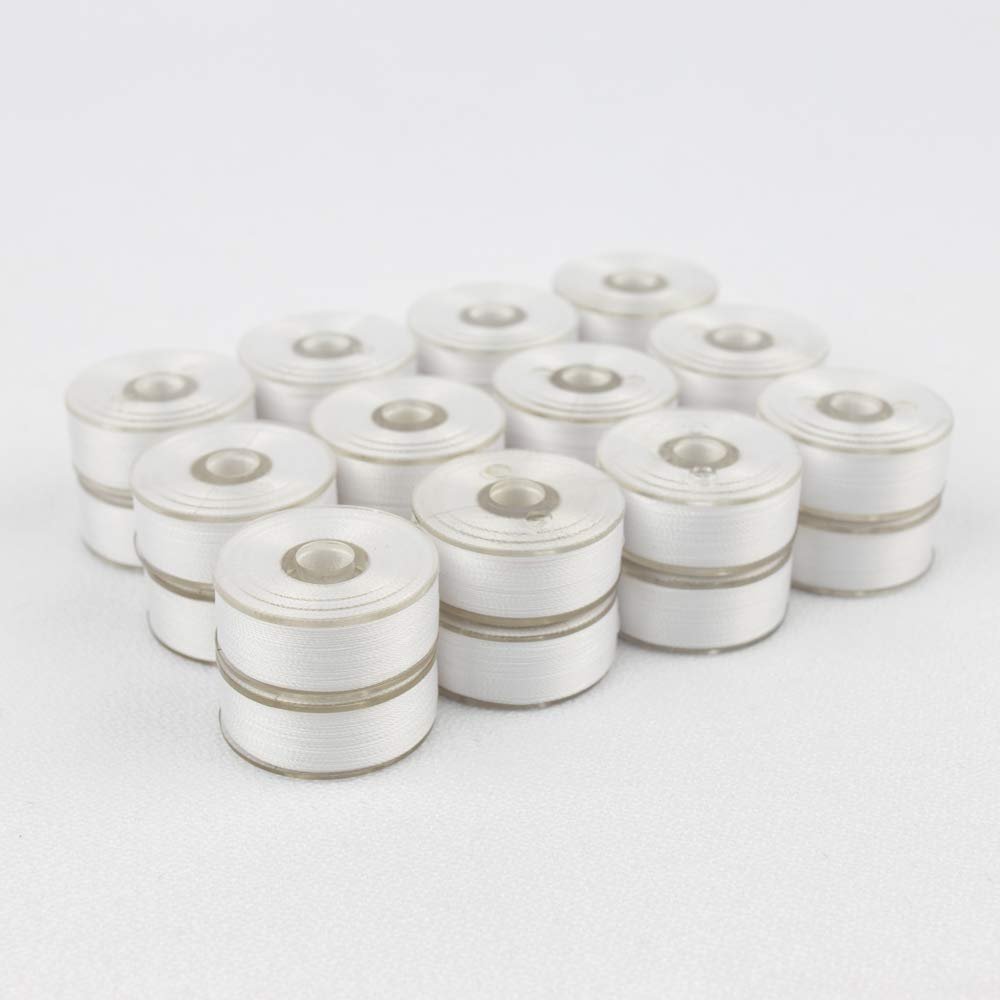 WonderFil, Specialty Threads, DecoBob, Pre-Wound Bobbins, Size L - White