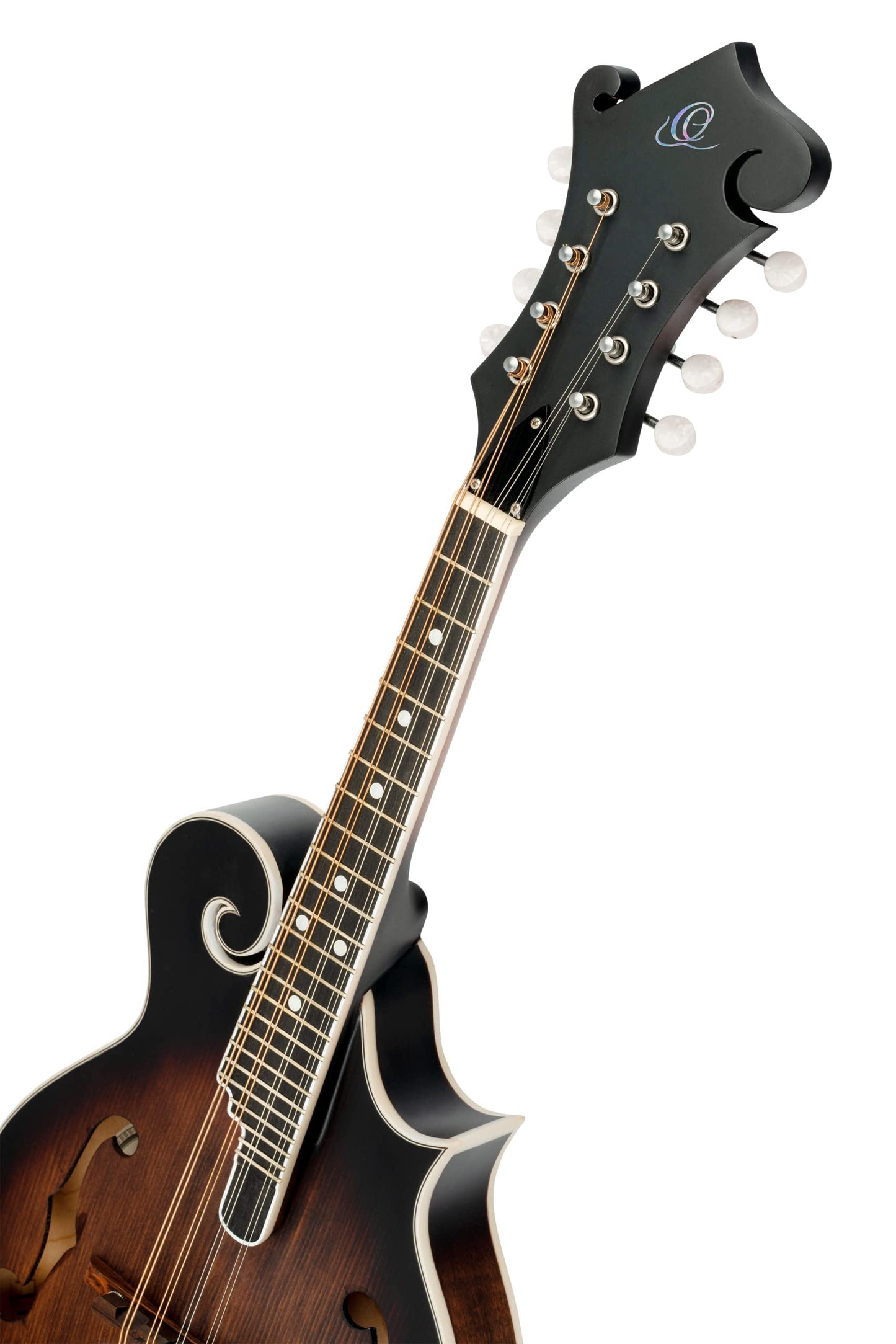 Ortega Guitars, 8-String Americana Series F-Style Mandolin, Right, Whiskey Burst (RMF30-WB)