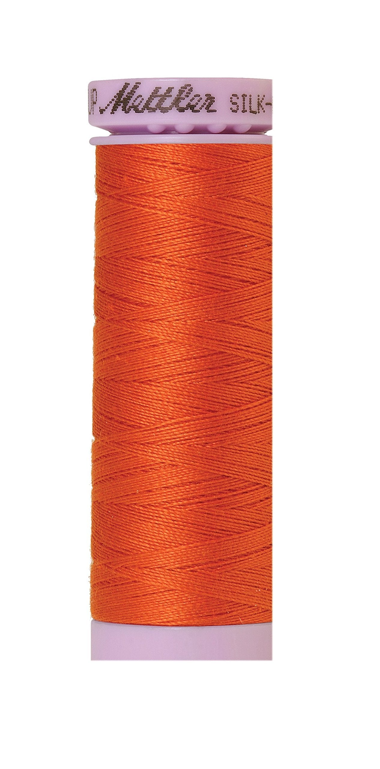 Mettler Silk-Finish Solid Cotton Thread, 164 yd/150m, Mandarin Orange
