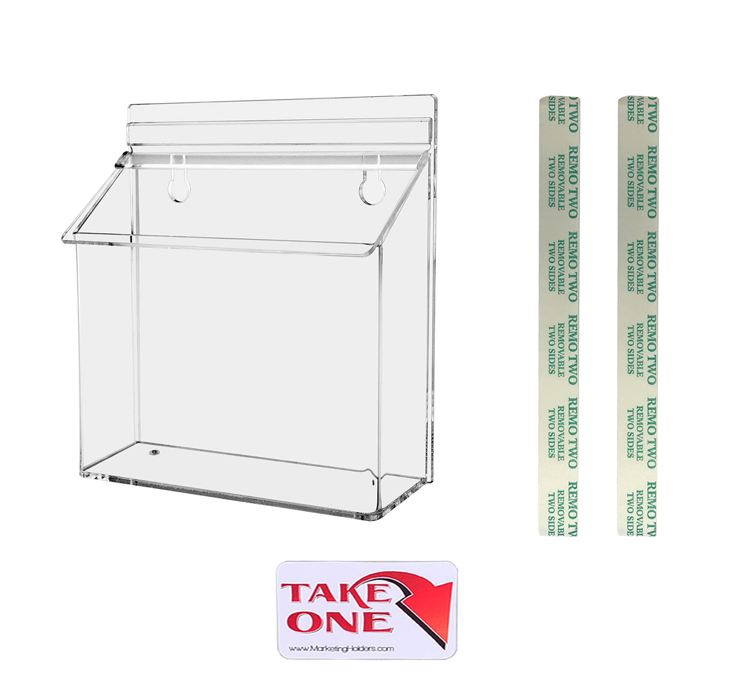 Outdoor Brochure Holder Clear Acrylic by Marketing Holders