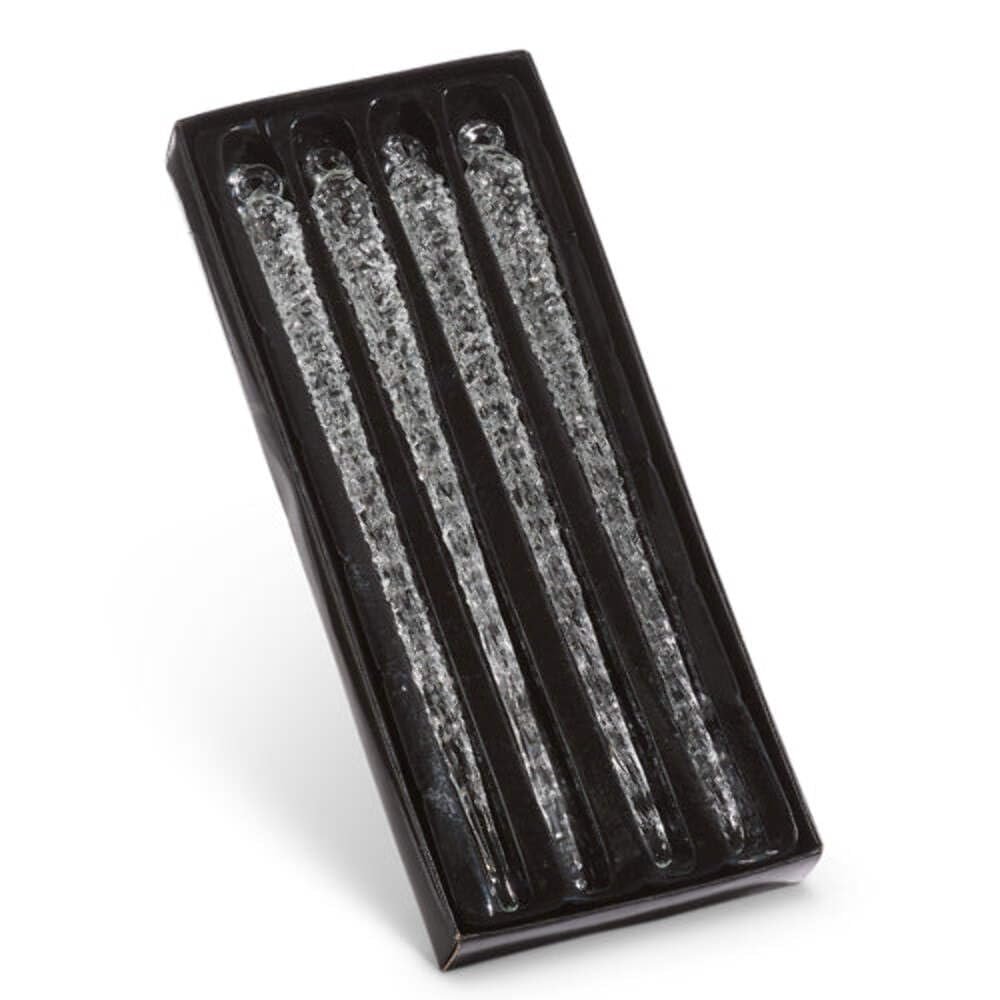 Raz Imports Box of Icicle Hanging Ornaments, Set of 4, Christmas Holiday Decor