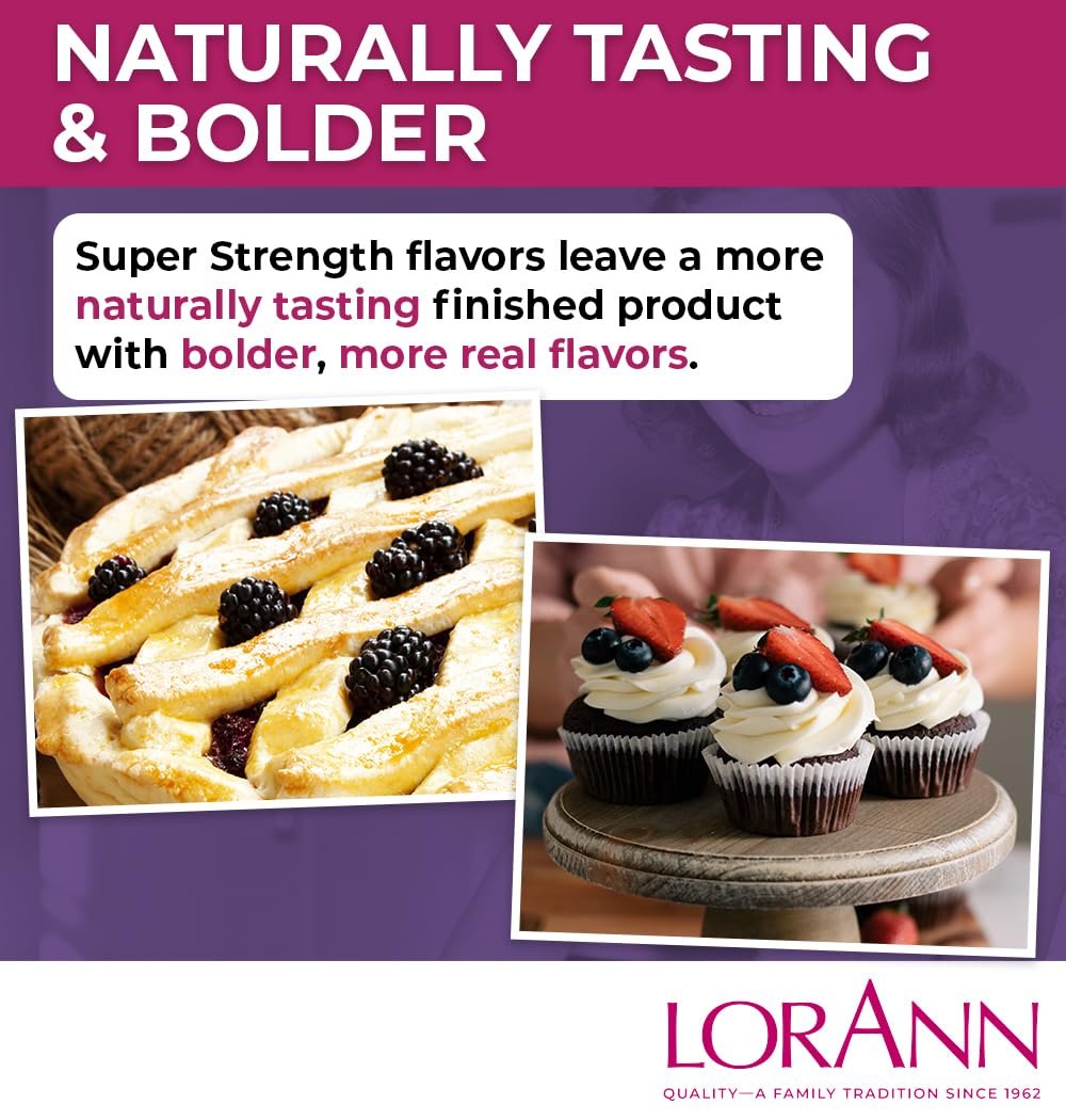 LorAnn Oils Super Strength Flavoring - Used For Candy Making, Flavoring, Baking, Hard Candy, & Flavor Oils - Bold, Natural Flavors 4X Stronger Than Extracts