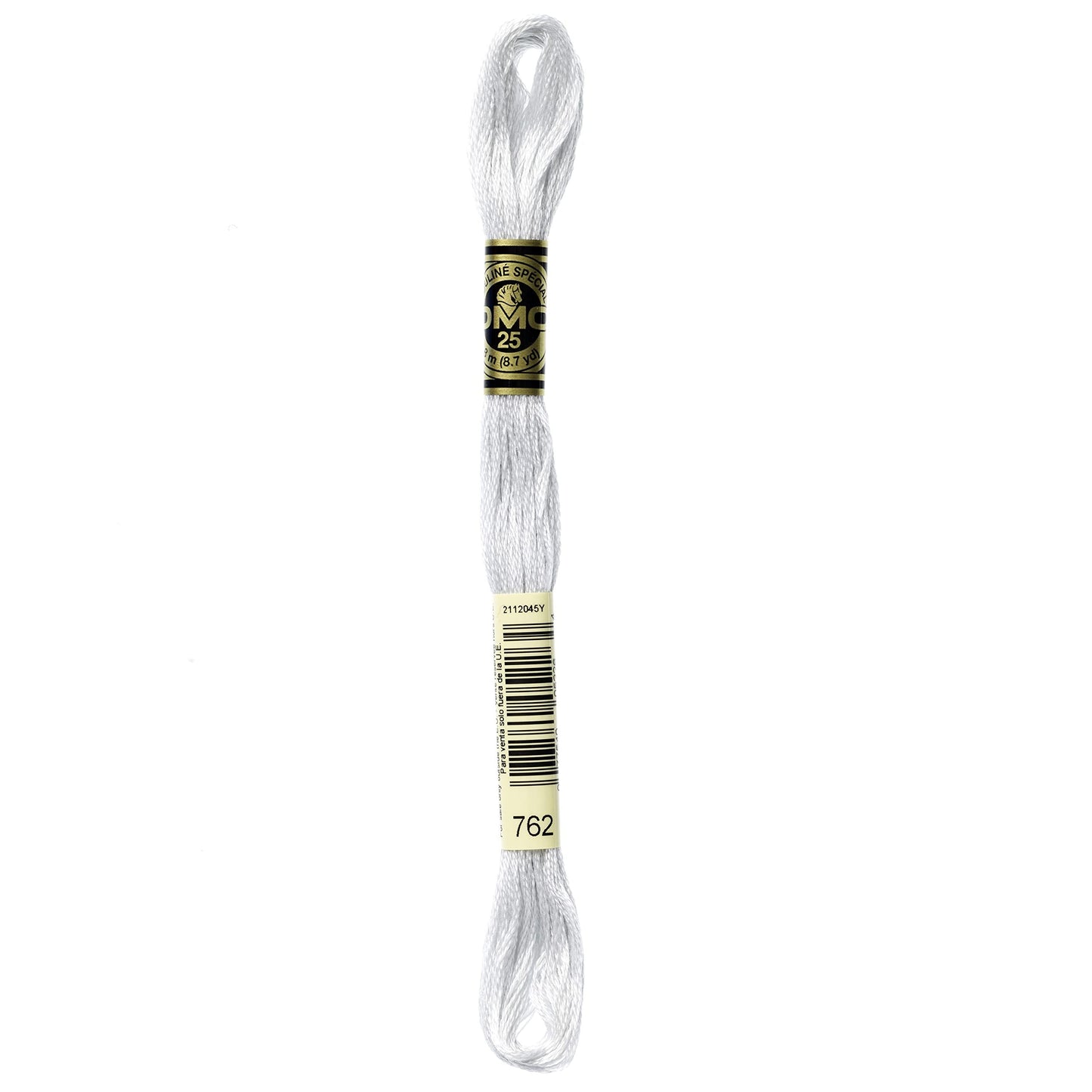 DMC Thread 6-Strand Embroidery Cotton 8.7 Yards Very Light Pearl Grey 117-762 (12-Pack)