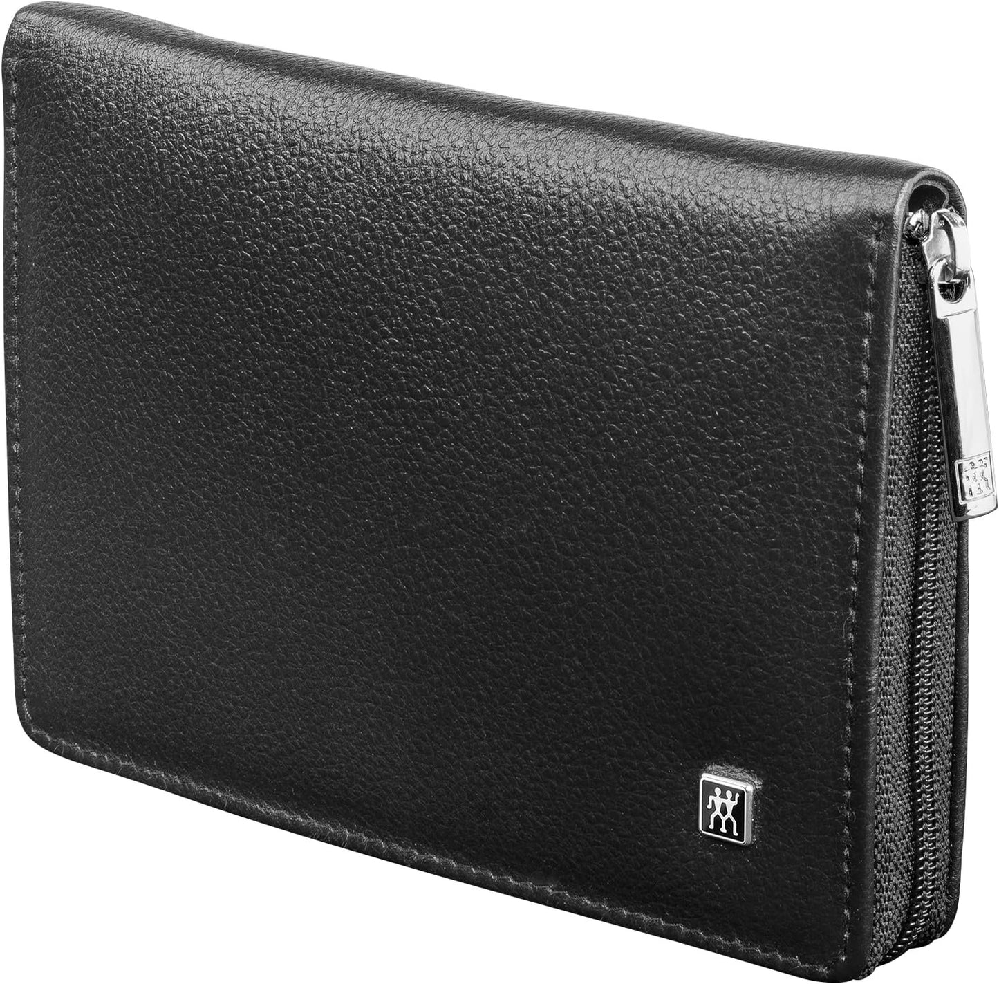 ZWILLING Beauty TWINOX Manicure and Pedicure Nappa Leather Case with Zip Closure, Nail Care Kit, 9-Piece, Premium Travel Nail Kit, Black