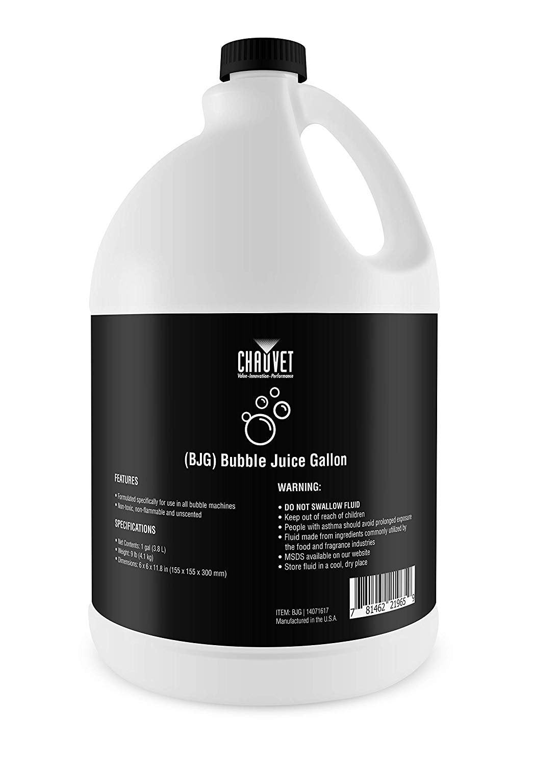 (3) Chauvet DJ BJG Gallon Bubble Fluid Juice 4 Hurricane Bubble Haze+Bubble Machines