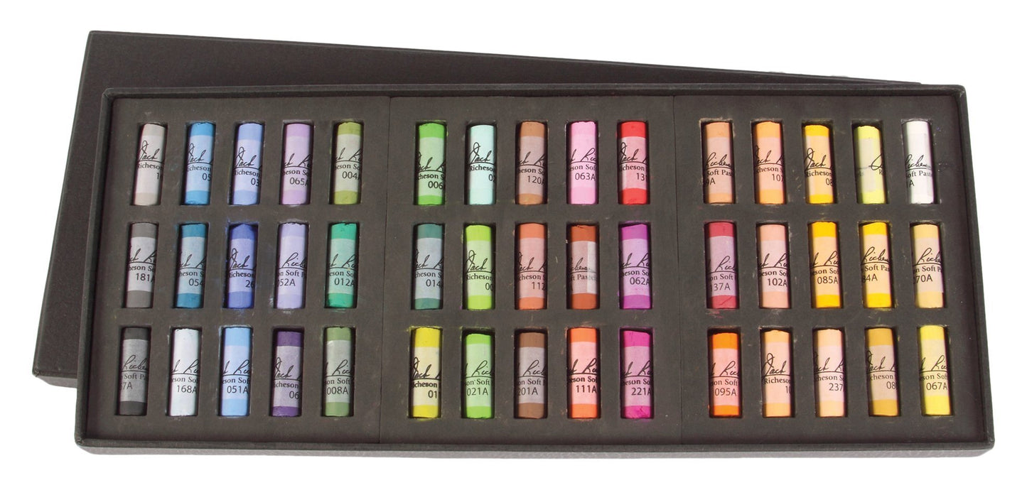 Jack Richeson 4280450 Signature Assorted Round Half Stick Pastels (Set of 45)