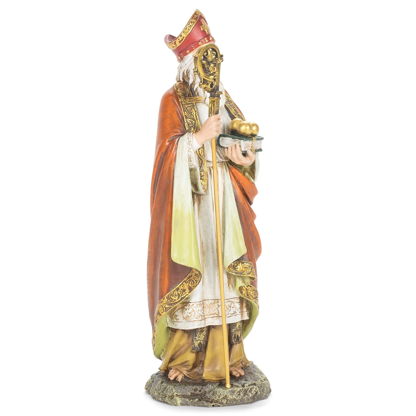 Joseph's Studio by Roman, Renaissance Collection, 10.5" H ST Nicholas Figure, Home Décor, Devout Gift, Prayerful Inspiration (3x4x10)