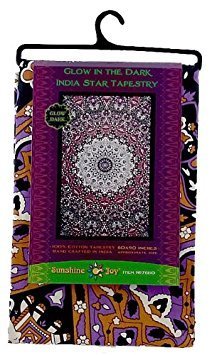 Sunshine Joy India Star Mandala Tapestry Tablecloth Beach Sheet 60x90 Inches