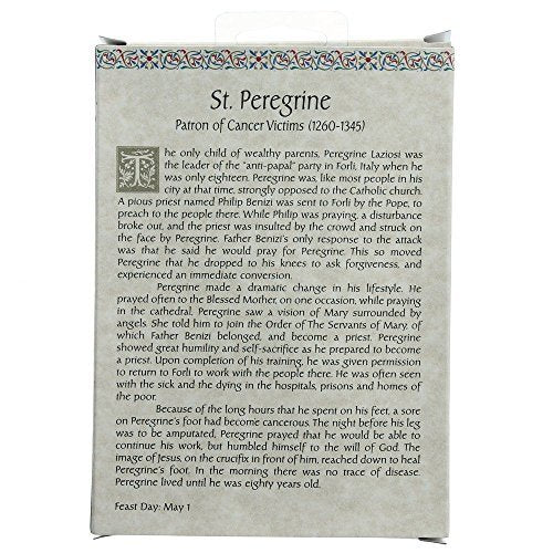 Roman Giftware Inc., Patrons & Protectors, 4" H ST Peregrine Figure,Religious, Inspirational, Durable (1x1x4)