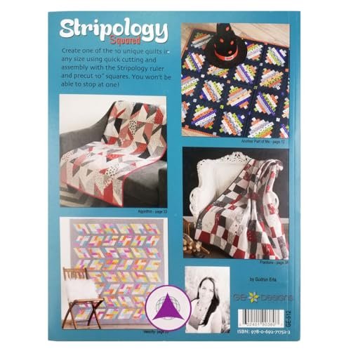 G.E. Designs Stripology Squared, Full Color Softcover Quilt Pattern Book