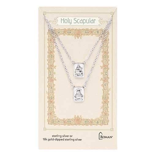 Roman Sterling Silver Infinity Scapular Necklace