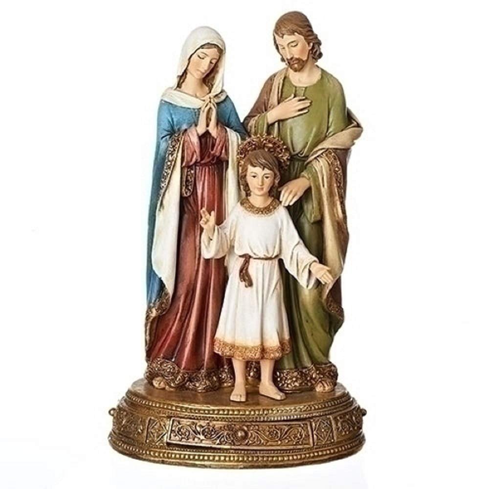 Roman Joseph's Studio, 10.5" H Holy Family Heavenly Proectors Figure, Devotional Gift, Religious Home Decor