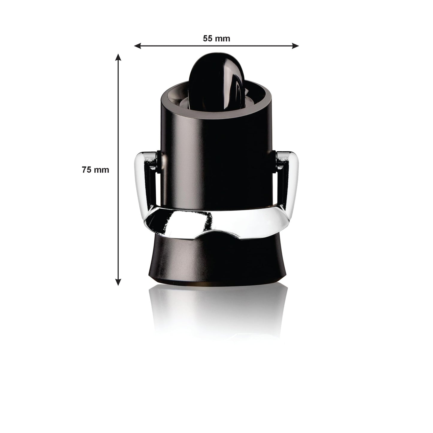 Vacu Vin Premium Champagne Bottle Stopper & Server - Preserve Bubbles for Up to a Week with Airtight Seal - Easy To Use, No Spill & Non-Drip Pouring - Kitchen Bar Counter Essentials