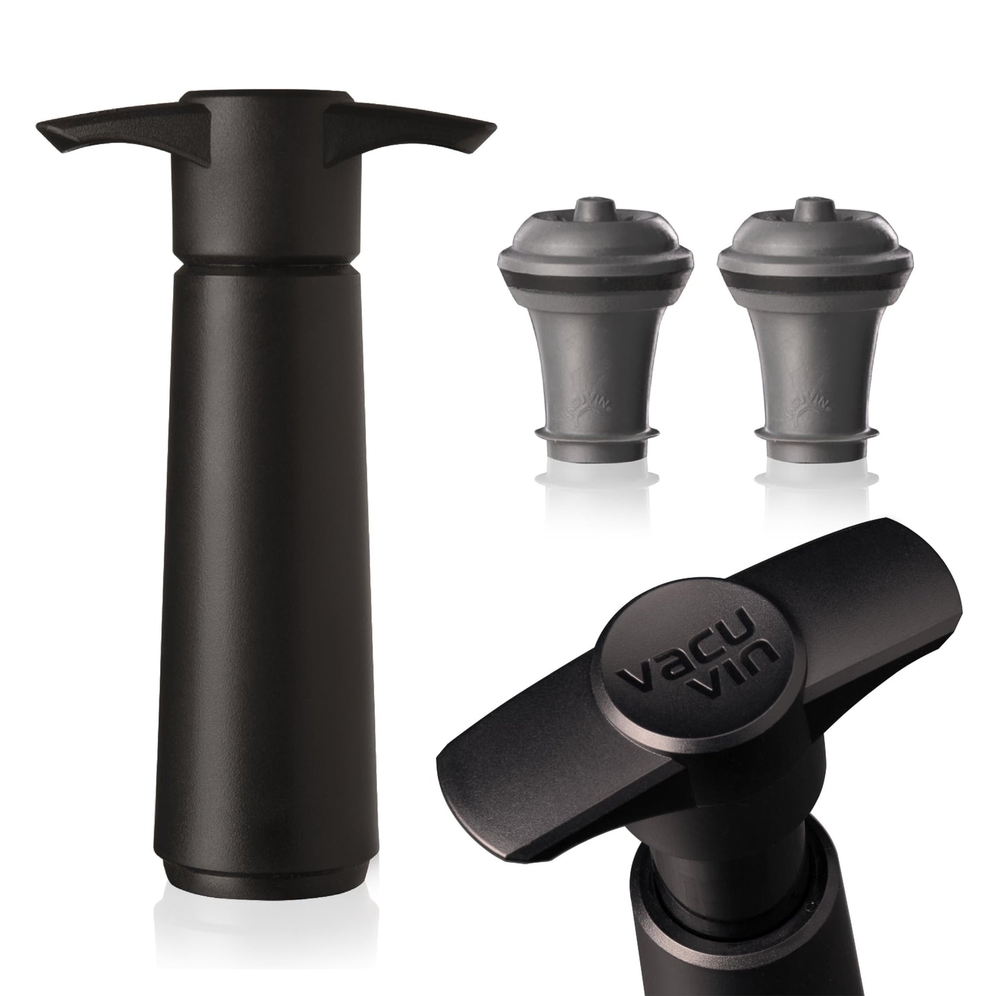 Vacu Vin Wine Saver Pump with 4 Vacuum Stoppers and PureWine Histamine/Sulfite Filter