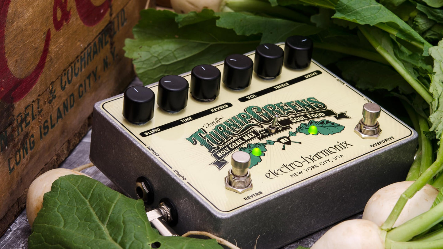 Electro-Harmonix Turnip Greens Overdrive/Reverb Multi-Effect Pedal