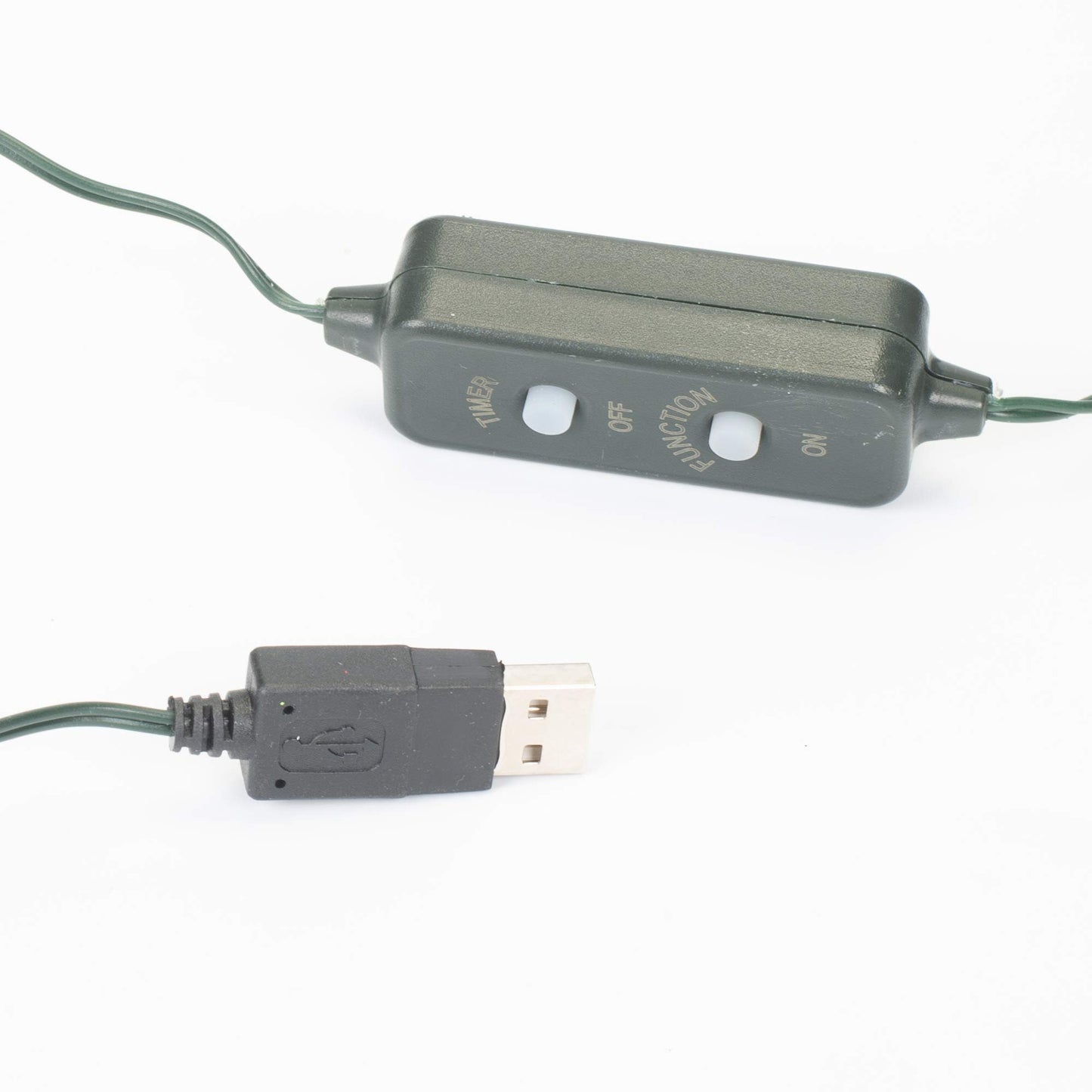 Roman 50L USB WARMWHITE LED Green Cord 10 Function 8/16 Timer