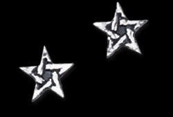 Alchemy Metal-Wear E164 - Pentagram -Earrings