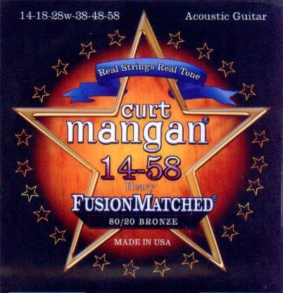 Curt Mangan Fusion Matched 80/20 Bronze Acoustic Strings (14-58)