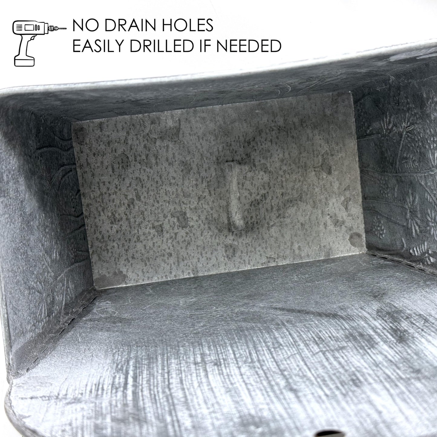 allgala Galvanized Planter Wall Mount Hanging Pot Indoor and Outdoor Decoration